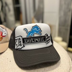 NEW Detroit Lions trucker hat